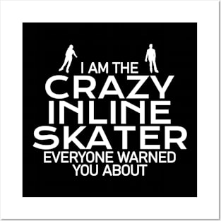 crazy inline skater Posters and Art